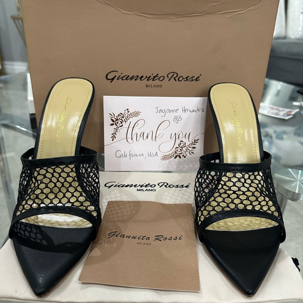 Gianvito Rossi black mule